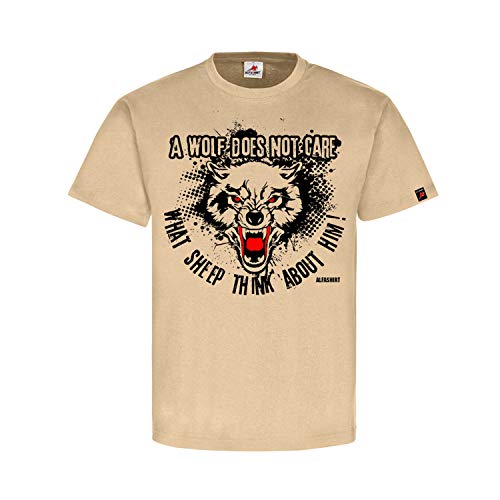 T-shirt Wolf haut de gamme beige XXL : l'élégance d'une coupe unique haut de gamme