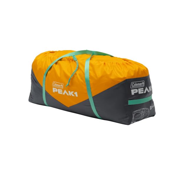 Image of Coleman PEAK1 Premium Waterproof Backpacking Tent with Rainfly & Footprint, Lightweight Camping Tent Withstands Winds up to 45 MPH, 1 /2 /3 /4 /6 Person Sizes