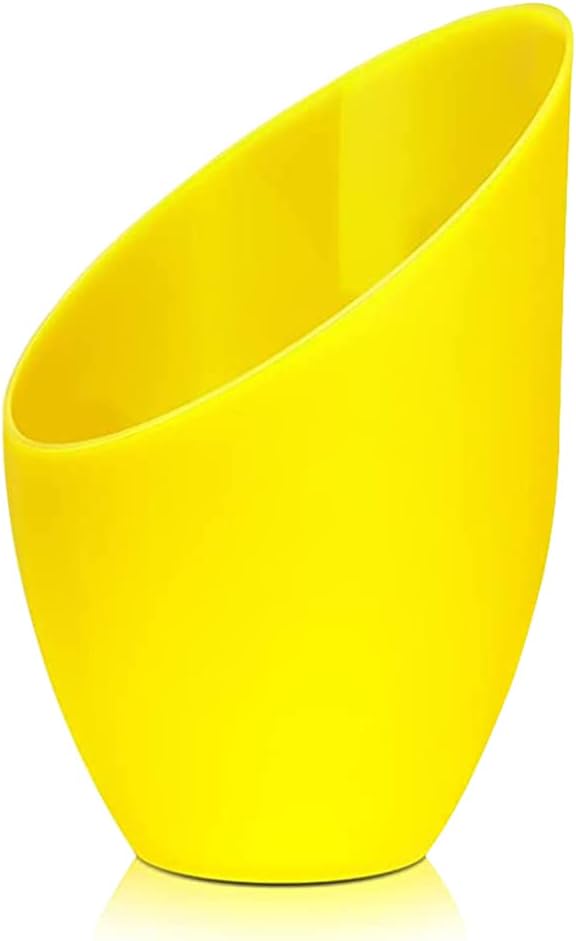 2 Pack Plastic Lampshade, 5.7 inch High, 4.1 inch Diameter, 1.65 inch Fitter, Replacement Plastic Lamp Shade for LED Floor Lamp [Yellow]