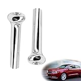 SYudwen 2PCS Car Chrome Door Lock Knobs, Compatible with GM, Chevy, and Pontiac, Fits 1971-1988 Camaro, Impala, Nova, Monte Carlo, Firebird Models