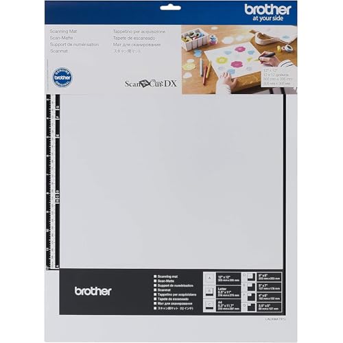 Brother ScanNCut DX Mat CADXMATS12, 12" x 12" Scanning Mat, Non-Tack to Convert Materials into Custom Designs - image 1