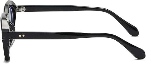 Miniatura 3 de JOVAKIT Gafas retro con montura octagonal para mujeres y hombres, lentes transparentes de polígono vintage, sin receta