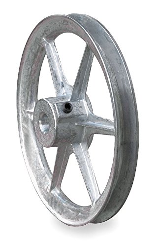 V-Belt Pulley, 7/8"Fixed, 9"Od, Zamak3 #TOP27