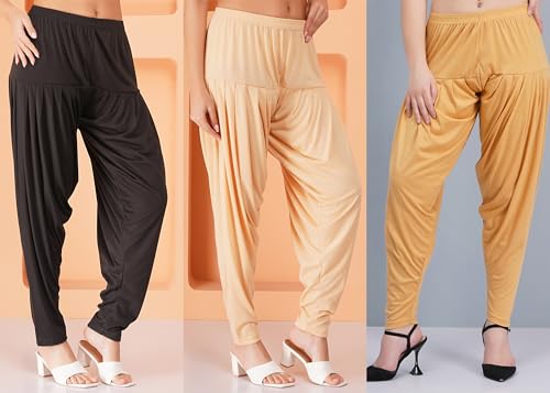 Image of Buy That Trendz Patiala Salwar for Women Relaxed Fit Viscose Patiyala Salwar Harem Bottom Pants