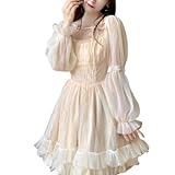Design unique : le style de design de cette robe combine le style Lolita, la mode gothique et des éléments féeriques, montrant un charme unique. Ses détails plissés, sa bordure en dentelle et son col de style rétro vous permettront de vous démarquer dans la foule et de devenir le centre d'intérêt.