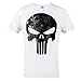 Rule Out t-shirt. punisher. supereroe palestra. bodybuilding. allenamento. sportswear. crossfit. fitness. MARZIALE arti. Casual - Bianco, Small