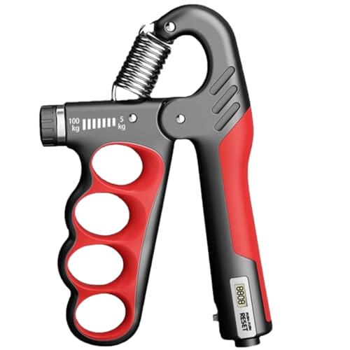 Image of SUREFIT Hand Grip Strengthener with Resistance Tube, Adjustable Gripper and Exercise Band Combo for Strength Training For Man and Women (Counter Adjustable- 5-100 Kg)