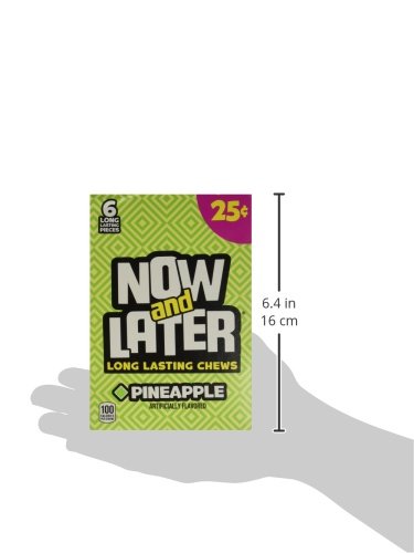 Miniatura 6 de Now and Later Caramelo con sabor a piña Twenty Four Barras de 6 piezas de 0.93 oz por Farleys and Sathers Foods