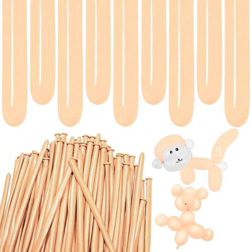 Image of Nude Long Balloons Premium 260 Twisting Animals Magic Balloons for Birthday Kids Wedding Party Supply 100pcs