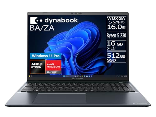 dynabook �m�[�g�p�\�R�� BA (AMD Ryzen 5 230 /16.0�^WUXGA(16:10)/Windows 11 Pro/Office����/16GB/512GB SSD/�u���b�N) Web���f�� W6BAZA5PAH