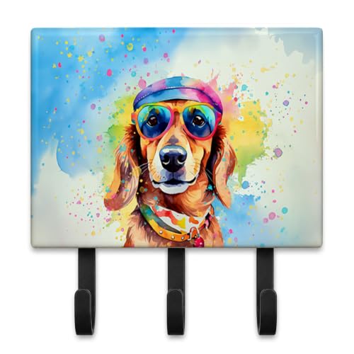 Caroline's Treasures Dachshund Dogs Decorative Ceramic Triple Wall Hook