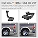 75306-01A Rear Bed Step Compatible with 2009-2018 Dodge Ram 1500, Ram 2500/3500 (Excludes Dual Exhaust & EcoDiesel Models) Retractable Bumper Tailgate Step