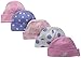 Gerber Baby-Girls Cap, Leopard, 0-6 Months (Pack of 5)