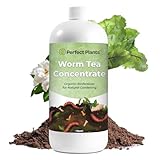 Liquid Worm Tea Concentrate by Perfect Plants | Nutrient Rich Organic Fertilizer Brew Made from Earthworm Worm castings (1Qt)