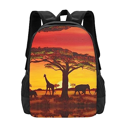 Sac à dos ordinateur portable à rayures océan pour école et voyage ados