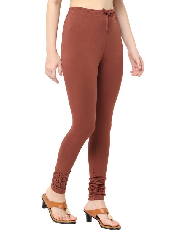 Image of Robinbosky Cotton Churidhar Leggings for Women - Stylish, Stretchable & Flattering Fit for All-Day Comfort