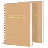 Koogel 2 Pack Accounting Ledger Books, Expense Tracker Notebook A5 Budget Bill Tracker Notebook for Home Budget Tracking Business Bookkeeping Personal Finance Planner, Income and Expense Log Book