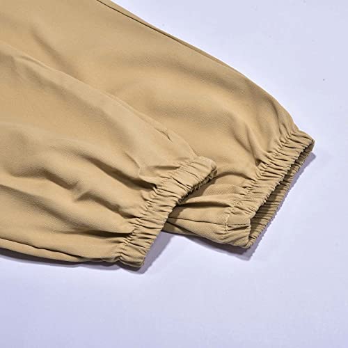 Cargo Pants for Men Elastic Waist Stretch Tactical Pants Workout Lightweight Casual Athletic Trousers with Pockets3