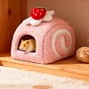 Hamster Bed Small Animals Bedding House Soft Cozy Cute Hideout Habitat for Small Pets Ferret Gerbil Sugar Gliders Chinchilla, Pink