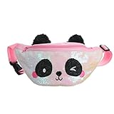 Precioso patrón de panda, decoración de lentejuelas reversibles, deja que tu bolso se convierta en el punto focal.