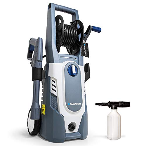 Blaupunkt Pressure Washer PW3100c - 1600W Electric Motor - 135bar - 7.1L/min - 5m Hose - Vario Lance - Detergent Gun - Hose Reel