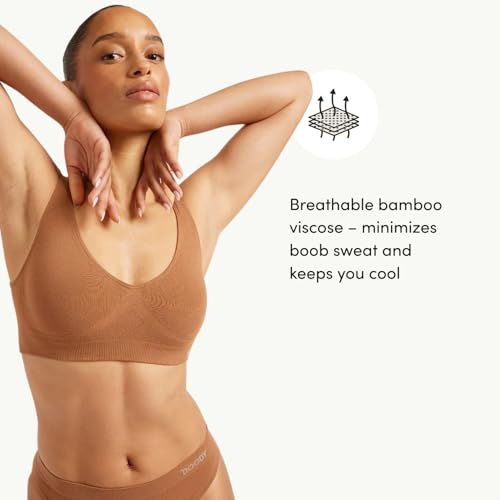 Image of Boody -Seamfree Crop Bra -Seamless Bralette -No Padding, Clips, Fastenings, Wires -Bamboo Viscose -Low-Medium Support Pull-On