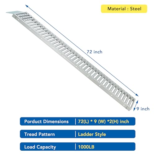 image for VroomSteel 1,000 lbs Capacity ATV Ramps | 72