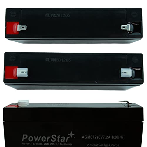 POWERSTAR 6V 7.2AH Rechargeable SLA Battery #TOP2