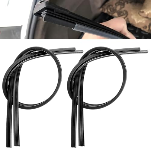 Rdxcv 4 PCS Windshield Wiper Blade Refills, 34 Inch Adjustable Windshield Wipers Blade Strips, Flexible Windscreen Boneless Wiper Rubber Strips for Most Vehicles, Car Accessories