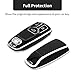 OFFCURVE for Audi Key Fob Key Cover Special Soft TPU Key Case Cover for Audi A3 A4 A5 A6 Q5 Q7 TT TTS TT-RS SQ5 SQ7 R8 S5 RS4 RS5 Car Accessories Smart Key Protector Holder, Black