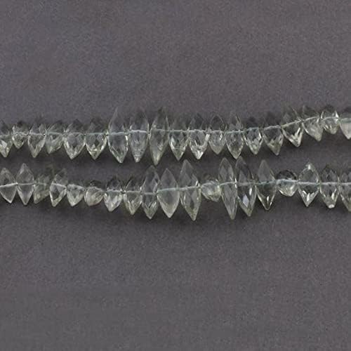 Green Amethyst briolettes haut de gamme de taille dégradée précieux - 3
