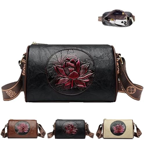Sac à main oriental lotus : finitions soignées et design haut de gamme