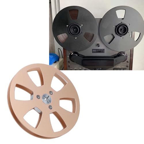 Carrete de cinta vacía de 1/4 de pulgada de aleación de aluminio para piezas de repuesto de grabadora 4