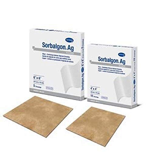 Hartmann 999609 Sorbalgon Silver Calcium Alginate Dressing, Sterile, Latex Free, 12" Length, 1" Width (Pack of 5)