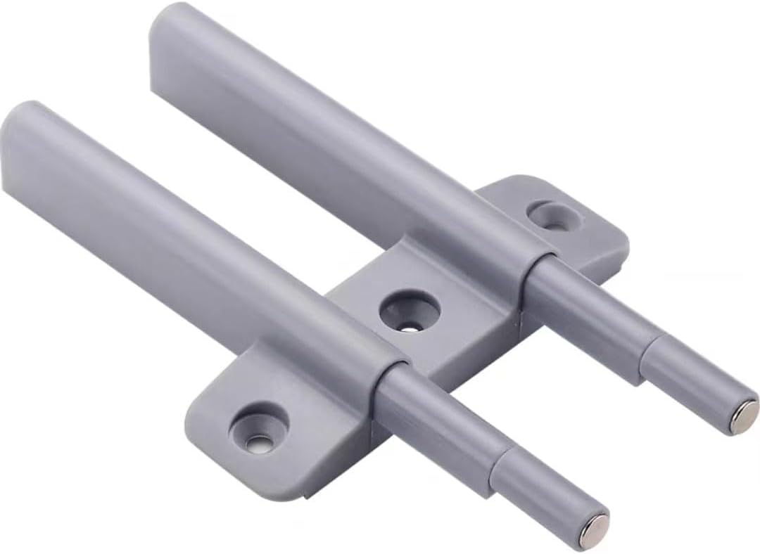 Push to Open Door Catches-Cupboard Latch,2PCS Cabinet Touch Latches Mute Magnetic for DualOpening for Closure Catch(A)