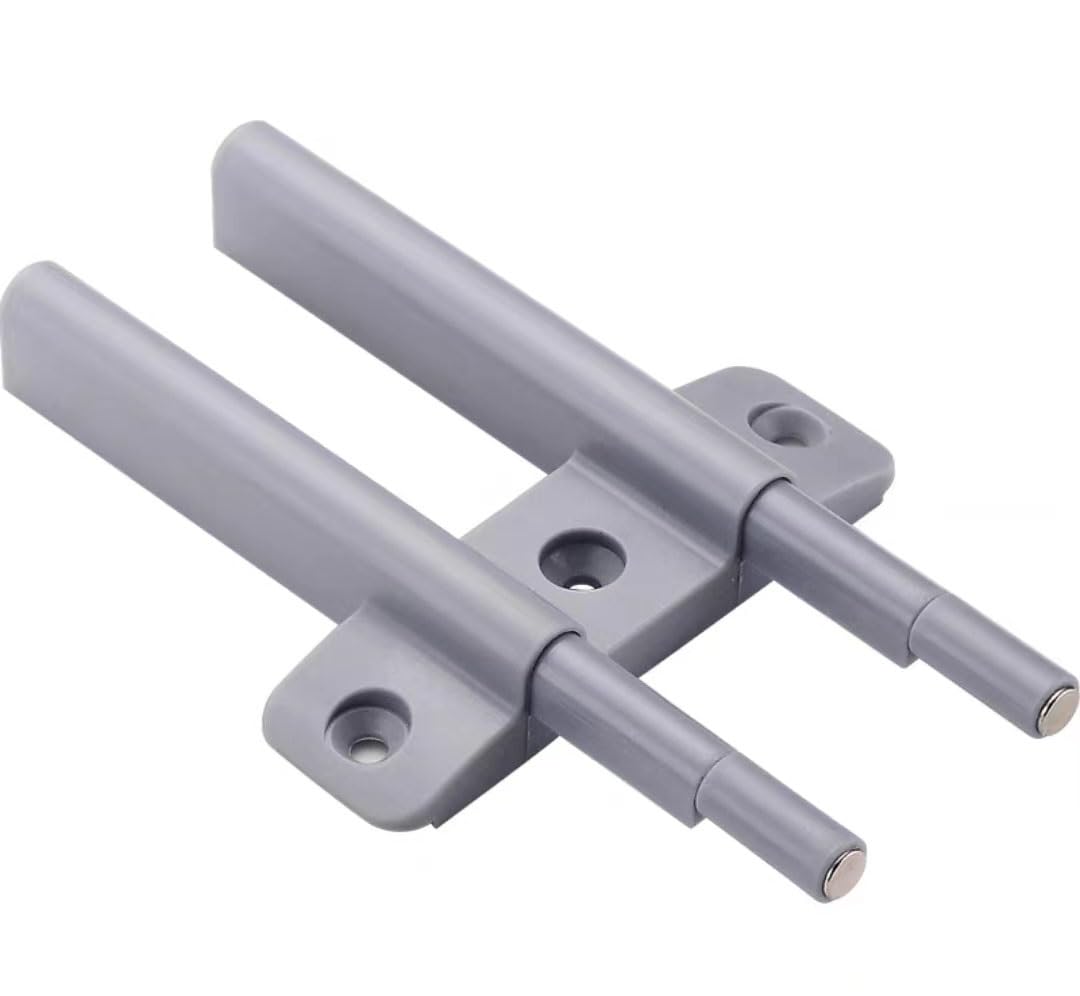 Door Catch, Push Opener,Cupboard Latch,2PCS Cabinet Touch Latches Mute Magnetic for DualOpening for Closure (Color : C, Size)(A)