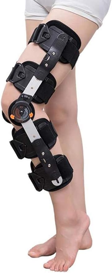 Amazon Co Jp 膝サポーター ヒンジ付き膝rom膝ブレース 膝のイモビライザー Acl Mcl と Pcl 整形外科のリハビリ ポスト職の回復は男性と女性の支援を安定させる Color Black ドラッグストア