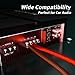 Energeaster 8 Gauge 25ft Black/Red CCA Wire, Low Voltage Primary Automotive or Ground Cable, Battery Cable, 8AWG, Car Audio, Car Amplifier Power, Translucent Jacket