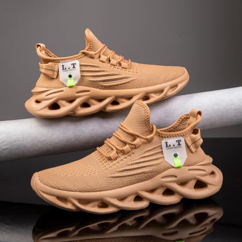 Image of Mens Running Shoes Gym Slip on Sneakers Non Slip Walking Tennis Sports Work Athletic Workout Casual Lightweight Breathable Fashion