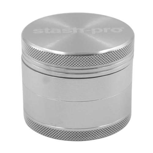 Image of Stash-Pro Crushers Metal Solid Herb Grinder | Herb Crusher Machine Roller Joint Crashers (Silver 50MM)