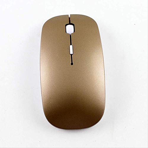 Souris sans fil 2.4G ultra-mince or avec capteur photoélectrique USB