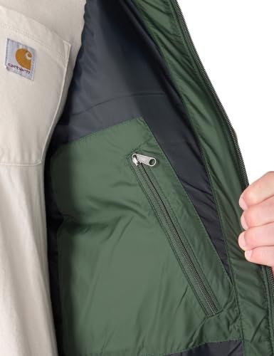 Image of Carhartt Men's Rain Defender Relaxed Fit Lightweight Insulated Hooded Jacket