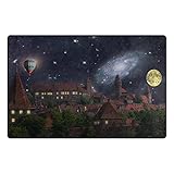 Nürnberg Castle Space Moon Area Teppich, Ultra Soft Anti Rutsch Teppich Matten Teppiche für Zuhause Schlafzimmer Wohnzimmer Eingangsbereich Badezimmer Spielzimmer 78,7 x 50,8 cm