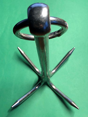 Stainless Steel 316 Hook Anchor 8" (200Mm) Marine Grade Grapple Grappling Hook #TOP4