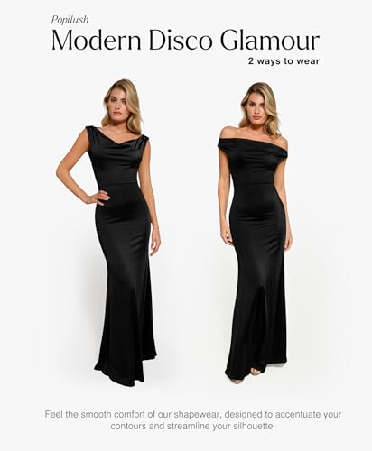 Image of Popilush Shapewear Maxi Dress Sleeveless Long Formal Dresses