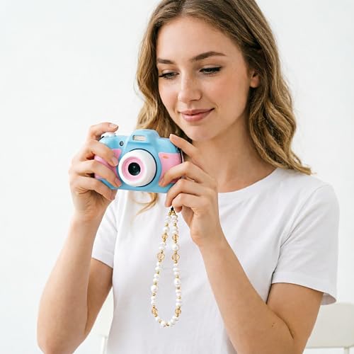 Cordon de téléphone perles fixes girly chic pour smartphone tendance - 3