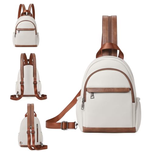 CLUCI Kleiner Rucksack Damen Elegant,Sling Bag...