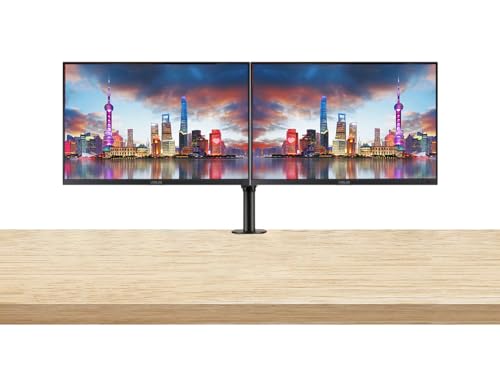 Image of Asus ProArt PA248CRV 24-inch 1920 x 1200 WUXGA Professional Monitor, 2-Pack Bundle with USB-C 96W PD, Daisy Chain DisplayPort, HDMI, USB Hub, Integrated Speakers and Desk Mount Dual Monitor Stand