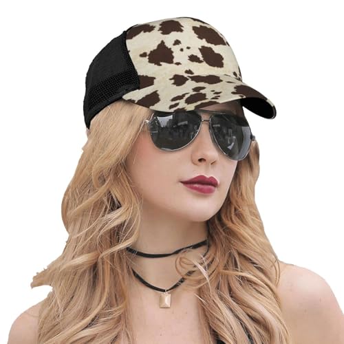Gorra Trucker Estampada de Vaca Ajustable para Mujeres y Hombres miniatura 4