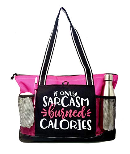 Brooke & Jess Designs Cute Gym Bag - Ladies Workout Gym Tote with Pockets - Gifts for Women, Sports Bags